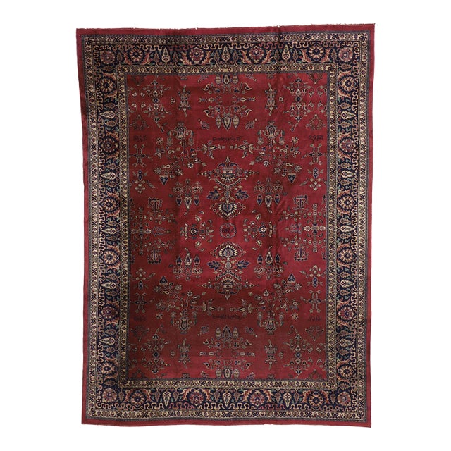 Antique Turkish Sparta Rug - 09'09 X 13'05 For Sale