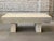 1980s Travertine Postmodern Vintage Coffee Table With Angled Edge For Sale - Image 11 of 11