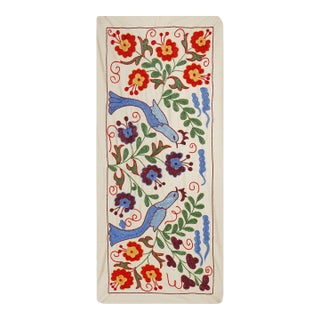 Decorative Suzani Embroidered Cotton Cloth For Sale