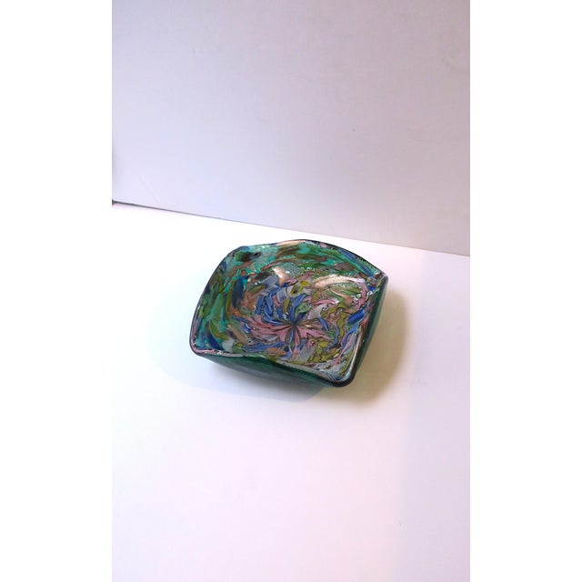 Mid-Century Modern Italian Murano Art Glass Bowl, Tutti Frutti, Midcentury Modern Design, Mid-20th Century, Italy For Sale - Image 3 of 4