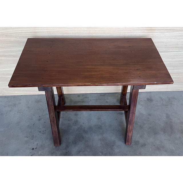 Early 19th Century Spanish Baroque Work Side Table , Restored For Sale - Image 4 of 18