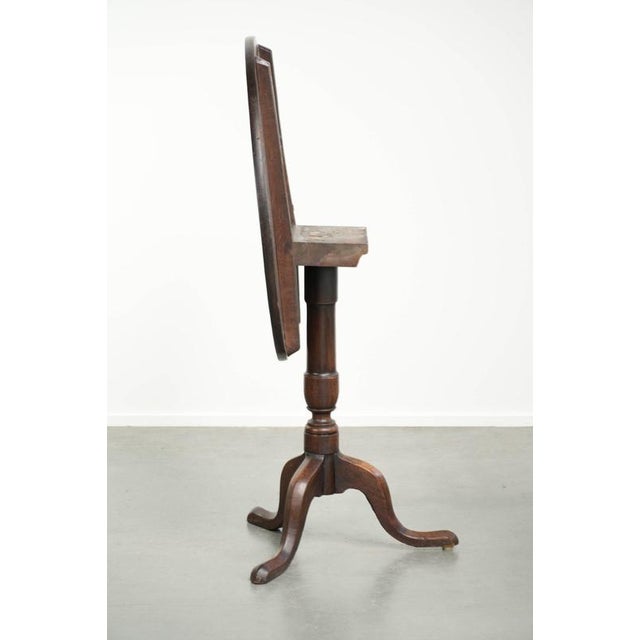 Antique English Tilt-Top Side Table, 1700s For Sale - Image 4 of 11