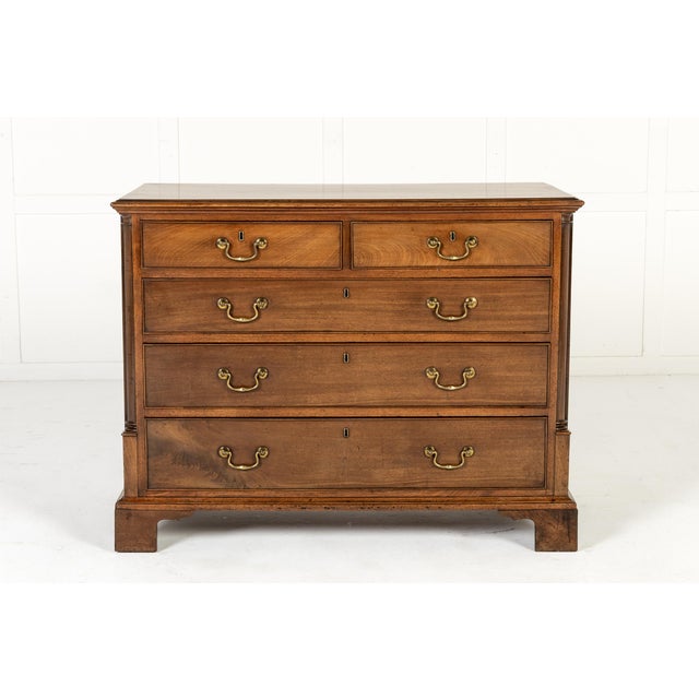 Wood 18th Century English George III Mahogany Chest of Drawers For Sale - Image 7 of 10