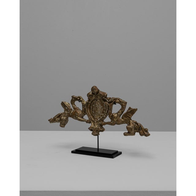 19th Century French Plaster Architectural Element On Metal Base For Sale - Image 4 of 18