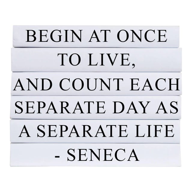 Decorative Books - Quote Book Stack - "Separate Life" For Sale