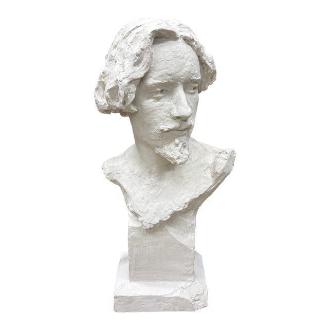 19th Century French Plaster Bust For Sale