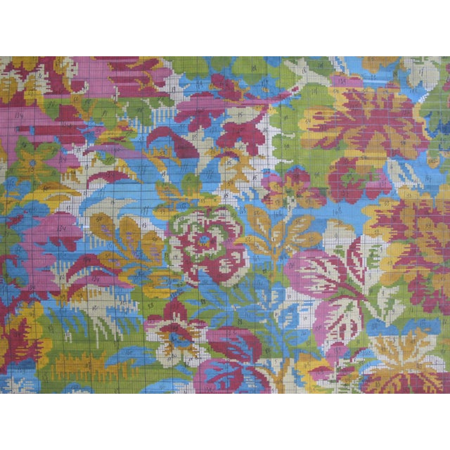 French Country 1920s French Tapestry Design Gouache Painting For Sale - Image 3 of 12