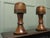 Wood Large Turned Oak Wig Stands or Hat Displays, 1950, Set of 2 For Sale - Image 7 of 8