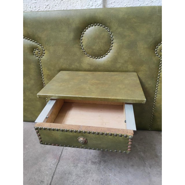 Mid-Century Leather Headboard, Spain, 1970s For Sale - Image 10 of 18