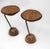 Burr Oak & Steel Pudding Bowl Side Tables by Sculptor Philip Hearsey, 1990s, Set of 2 For Sale - Image 17 of 18