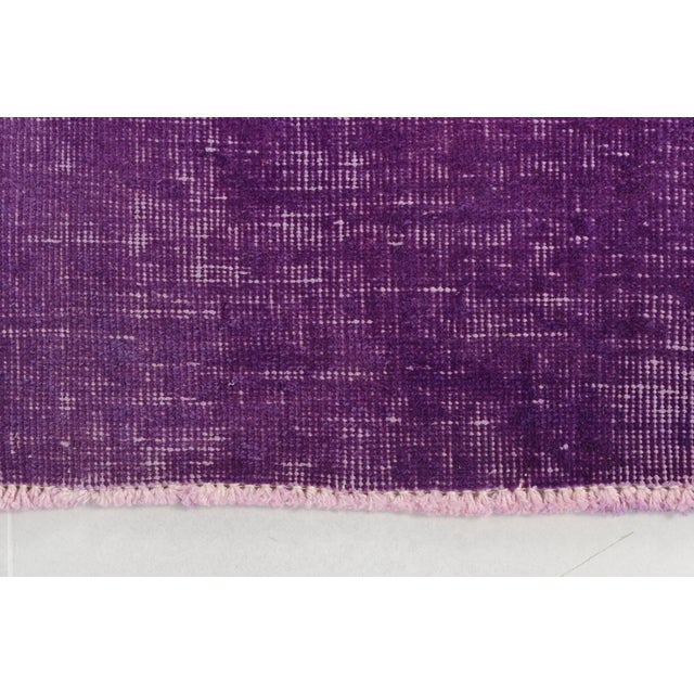 Turkish Vintage Purple Oushak Rug For Sale - Image 3 of 10
