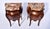 Italian Burl Wood Bombe Nightstands, Breccia Marble Tops, 19th Century For Sale - Image 9 of 9