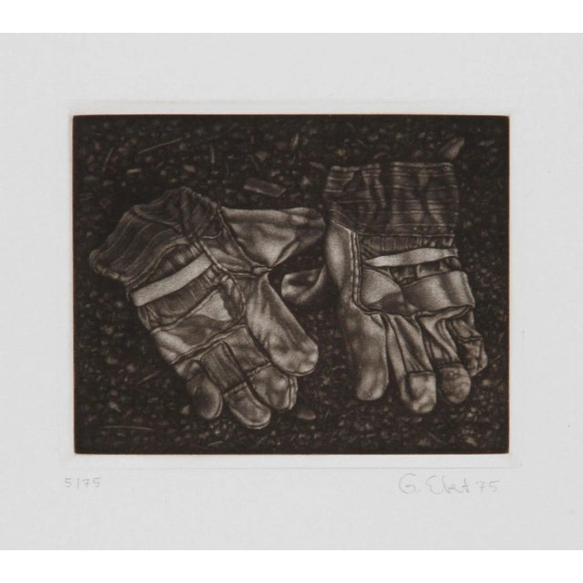 Gerde Ebert, Pair of Gloves, Mezzotint For Sale