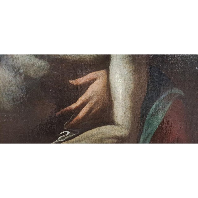 Circle of Luca Cambiaso, Deposition of Christ, 1500s, Oil on Canvas For Sale - Image 4 of 10