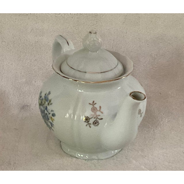 Japanese Japanese Vintage Decorative Floral Porcelain Tea Pot, Haruta & Co For Sale - Image 3 of 11