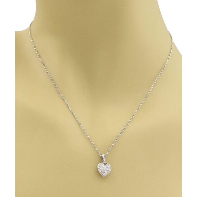 Material: platinum Hallmark: Tiffany & Co. 2003 PT950 France Measurement: Chain is: 16" long Pendant: 0.56" long w/bail x...