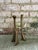 Pair of Mid-Century Modern solid brass candlesticks, Scandinavian. The candleholders feature a sculptural, organic shape,...