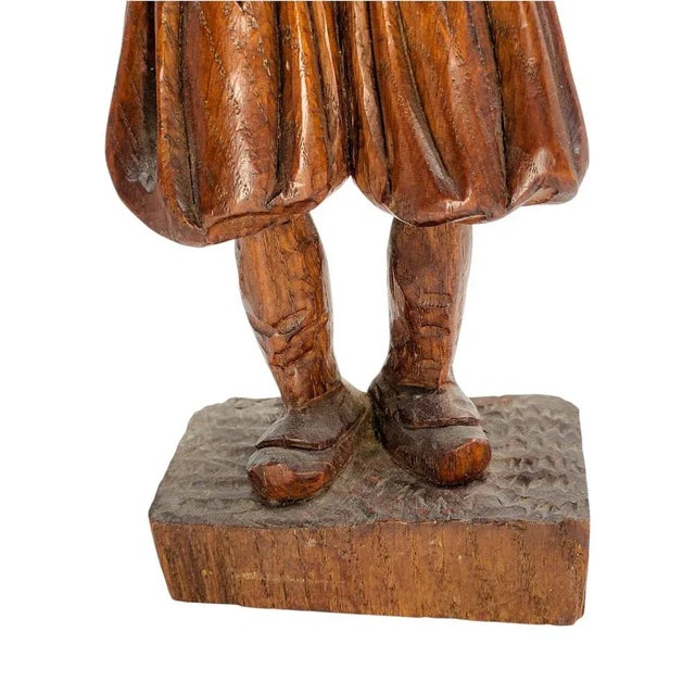 Black Forest Artist, Sculpture of the Pied Piper, 1880s, Oak For Sale - Image 16 of 18
