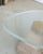Wood Fused Crystal Glass and White Oak Side Table by Alexander Knysch For Sale - Image 7 of 10