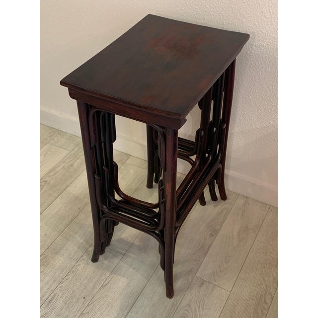 Thonet Bentwood Nesting Tables Set Of 3 Chairish