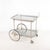 Silver-Plated Metal Serving Cart, 1970s For Sale - Image 9 of 18
