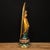 Metal Late 19th Century Polychrome Bronze Guanyin Statue With Aureole, 940g For Sale - Image 7 of 9