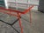 1960s 1960s Modernist Painted Steel and Glass Dining Table in the Style of Milo Baughman For Sale - Image 5 of 7