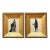 Vintage Silhouette Portraits in Gold Frames - Pair For Sale