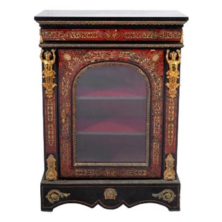 Napoleon III Boulle Pier Cabinet, Late 19th Century For Sale