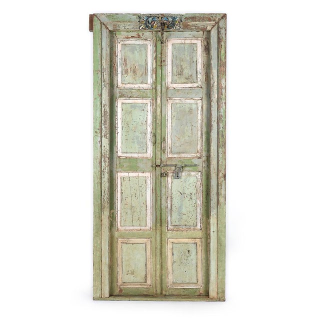 Patinated Wooden Door For Sale - Image 5 of 5
