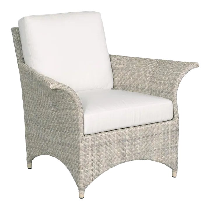 Woodbridge Furniture Ventana Outdoor Lounge Chair, Floral Gray Finish