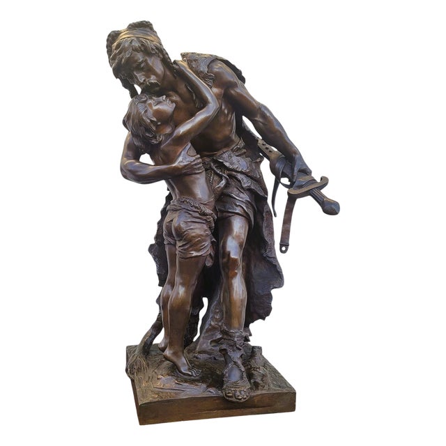 Henri Plé for Siot Decauville, The Gauls, Large Signed Bronze, Late 19th Century For Sale