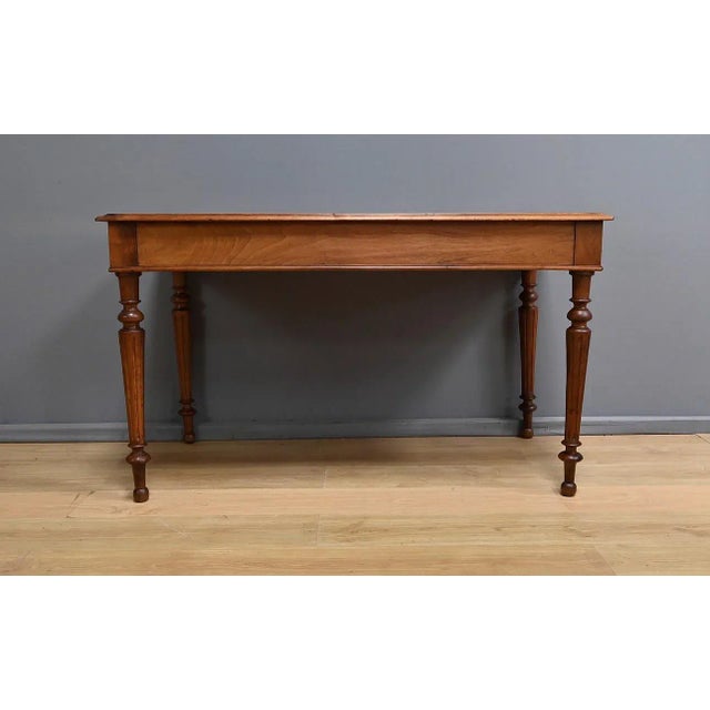 Louis Philippe Style Walnut Desk, Early 20th Century For Sale - Image 12 of 18