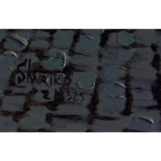 Viktor Shvaiko "Salon De The" Hand Signed With Custom Frame For Sale - Image 4 of 4