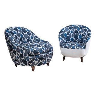1930s Two Armchairs by Gio Ponti, Italy For Sale