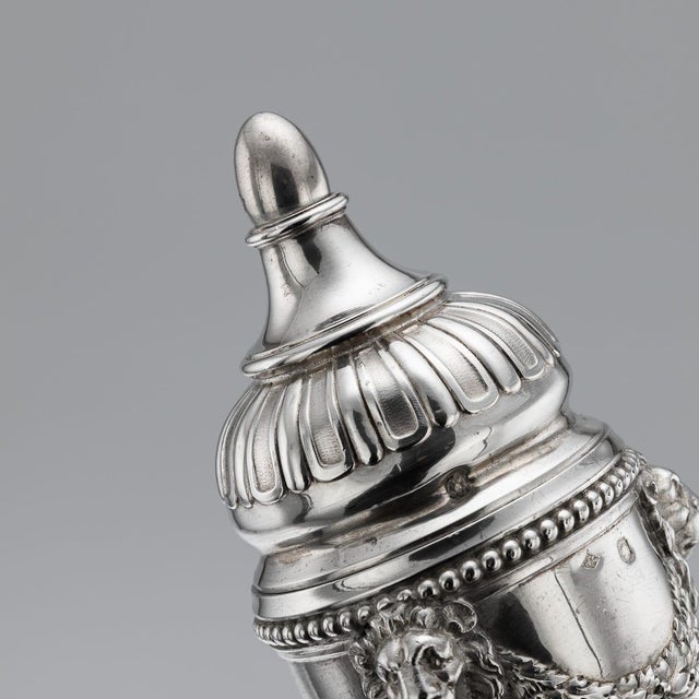 Antique French Silver Salt and Pepper Mills from Odiot, Paris, 1880s, Set of 4 For Sale - Image 10 of 18