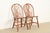 Ethan Allen Ethan Allen Style American Colonial Solid Oak Spindle Back Windsor Side Chairs or Dining Chairs, Pair For Sale - Image 4 of 10