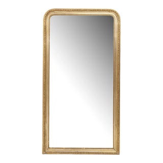 19th Century French Louis Philippe Giltwood Mirror For Sale