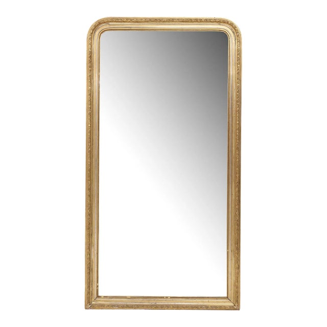 19th Century French Louis Philippe Giltwood Mirror For Sale