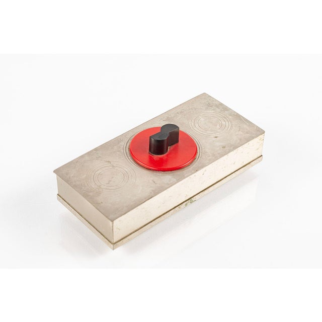 Rare Antique Art Deco Chase & Revere Metal Cigarette Smoking Boxes 1930s For Sale - Image 18 of 18