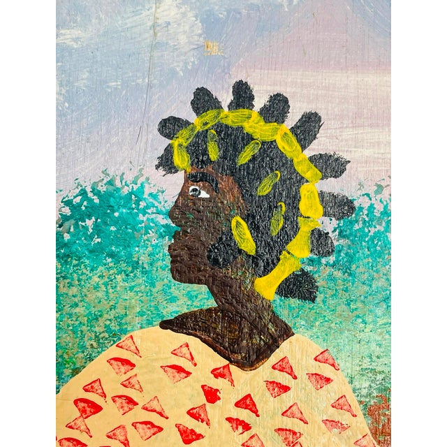 Vintage Painting by Black Joe Jackson (Us 1922-1997) Titled "Zetn Now" For Sale In Los Angeles - Image 6 of 9