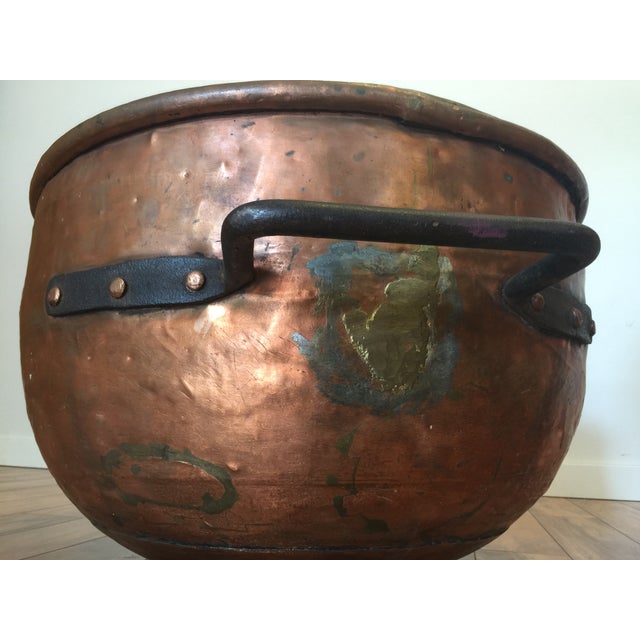 Giant Antique Copper Cauldron Chairish