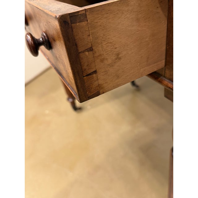 19th Century English Leather Top Desk For Sale - Image 13 of 13