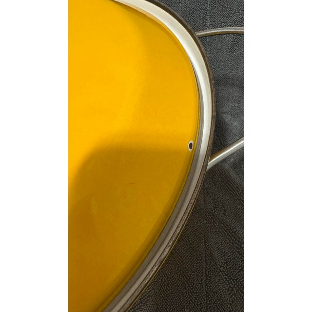 Metal Vintage Cathrineholm Yellow Lotus Enamel Dutch Oven Lidded Pot For Sale - Image 7 of 12