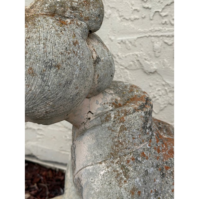 Stone Cast Stone Geisha Garden Ornament For Sale - Image 7 of 9