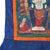 Blue Antique Tibetan Hand Painted Silk and Canvas Thangka with Figures, Circa 1920 For Sale - Image 8 of 10
