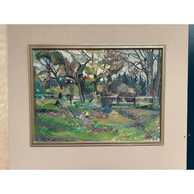 Bengt Crantz, Layered Landscape, 1950s, Oil on Panel, Framed For Sale - Image 17 of 18