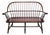 Vintage American Continuous Bow Poplar Windsor Settee Bench For Sale