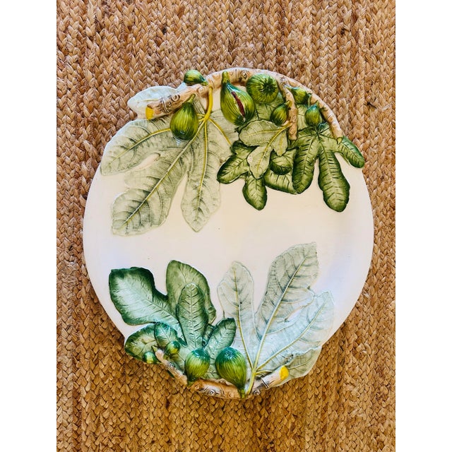 Vintage Italian Ceramic Platter For Sale In Charleston - Image 6 of 9