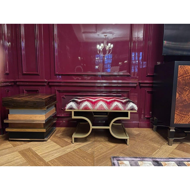 Carlton Bench by Sherrill Canet For Sale - Image 4 of 7